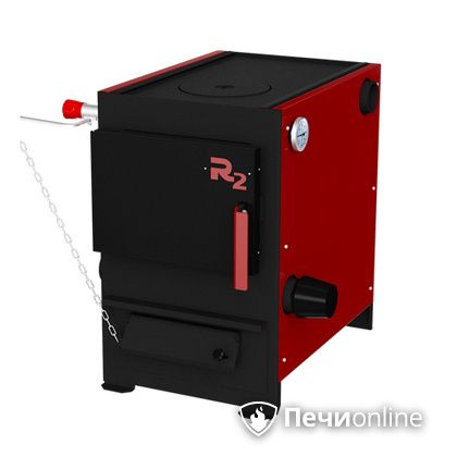 Твердотопливный котел Термокрафт R2 9 кВт конфорка термометр круглый выход в Миассе
